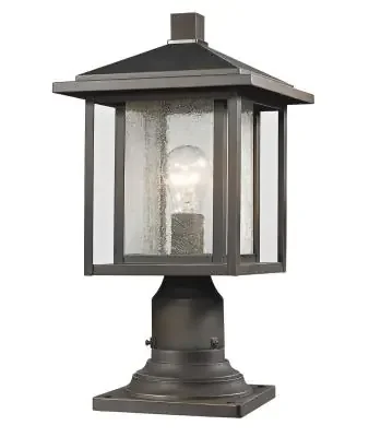 One Light Outdoor Pier Mounted Fixture