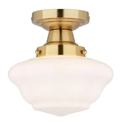 One Light Semi-Flush Mount