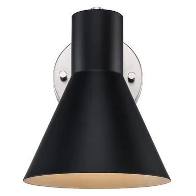 One Light Wall Sconce (22381 BK-BN)