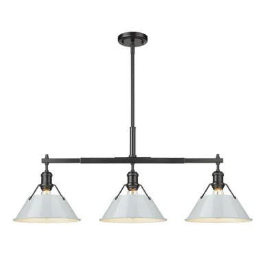 Orwell Three Light Linear Pendant (3306-LP BLK-DB)