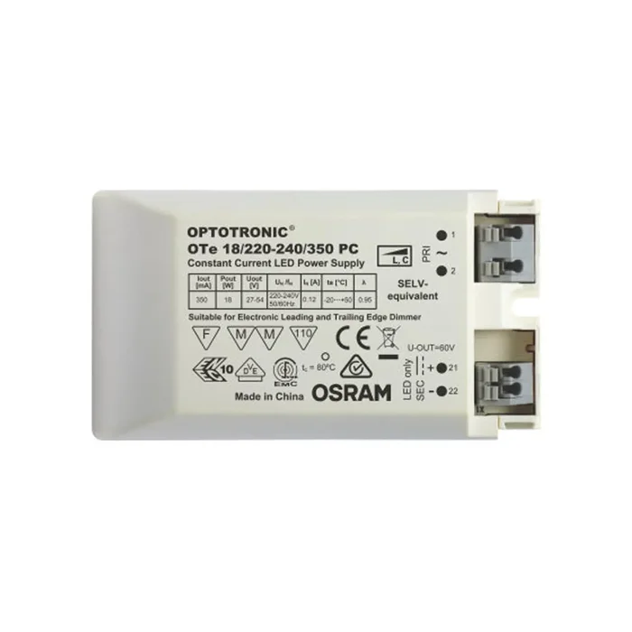 Osram 9-18W 350mA LED Driver Phase Cutting Dimming