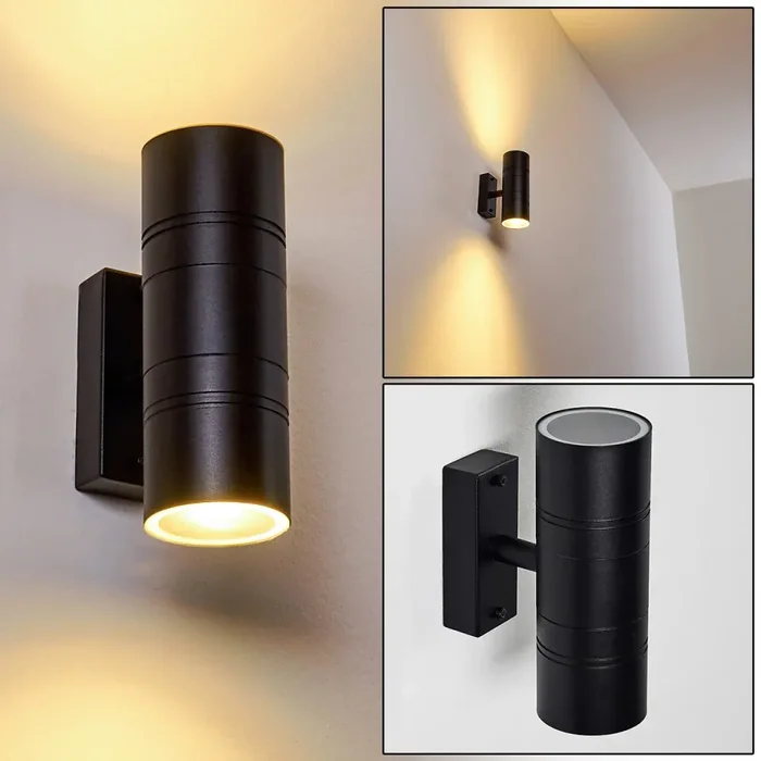 Outdoor Wall Light Froslev LED black, 2-light sources