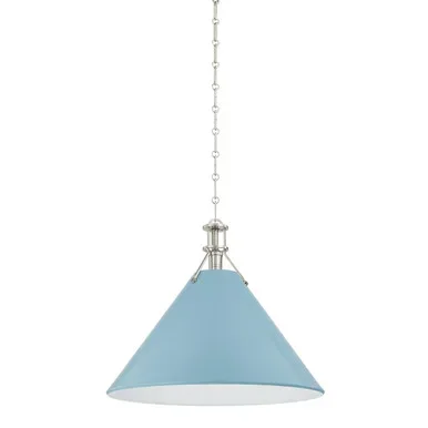 Painted No. 2 One Light Pendant (MDS352L-PN/BB)
