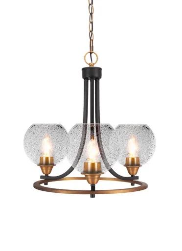 Paramount Three Light Chandelier (3403-MBBR-4102)