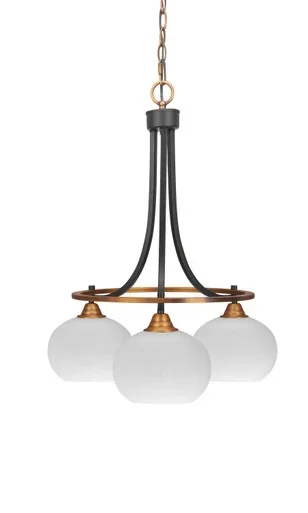 Paramount Three Light Chandelier (3413-MBBR-212)