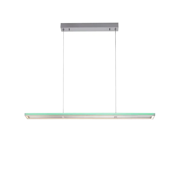 Paul-Neuhaus HELIX Pendant Light LED aluminium, 2-light sources, Remote control
