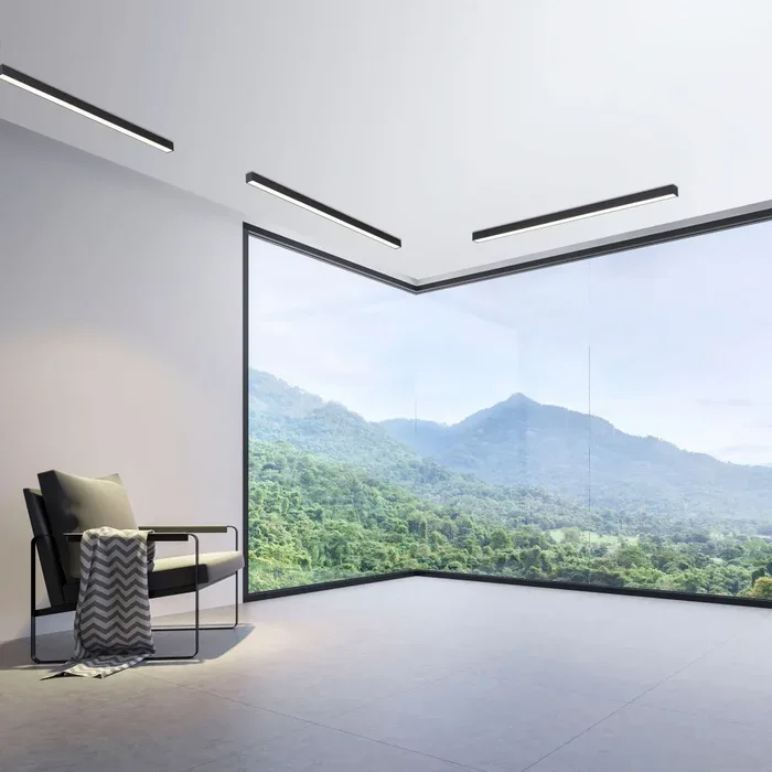 Paul Neuhaus PURE-LINES Ceiling Light LED anthracite, 1-light source, Remote control