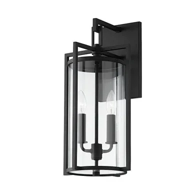 Percy Two Light Outdoor Wall Sconce (B1142-TBK)