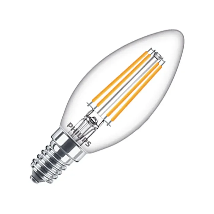 Philips 6.5W Warm White LED Filament Candle Bulb – Small Screw Cap