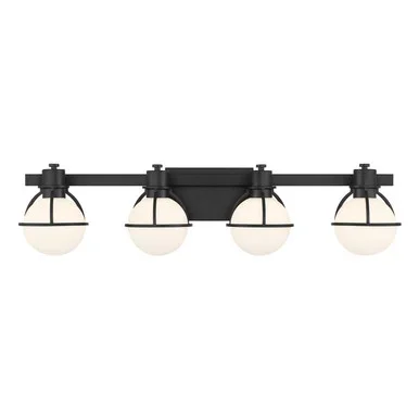 Pierce Four Light Bathroom Vanity (8-1060-4-BK)