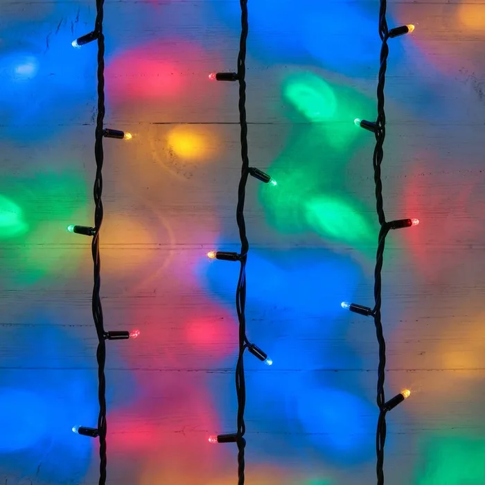 Plus Connect 45m 450 Multi Coloured Connectable Fairy Lights Black Cable