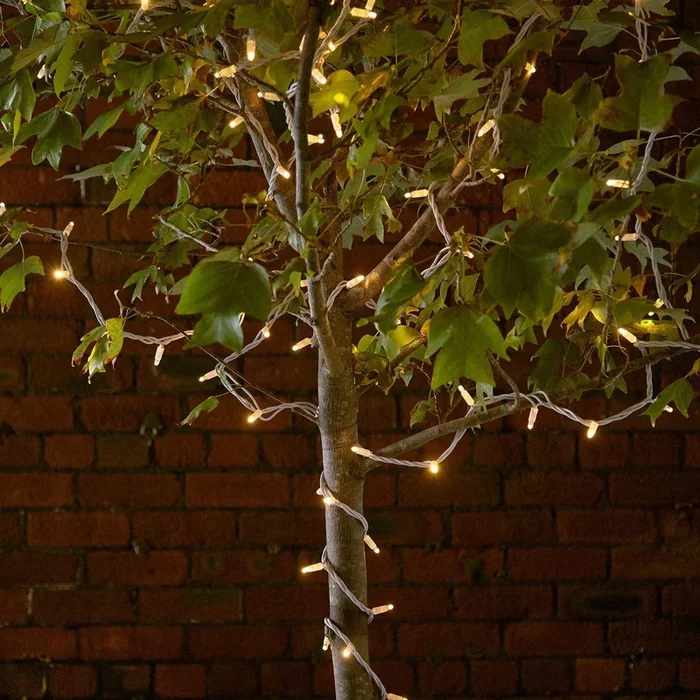Pro Connect 195m 1950 Traditional Warm White Connectable String Lights White Cable