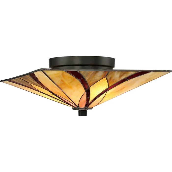 Quoizel Ceiling Semi-Flush from the Asheville range. Asheville 2 Light Semi-Flush Product Code = QZ-ASHEVILLE-SF