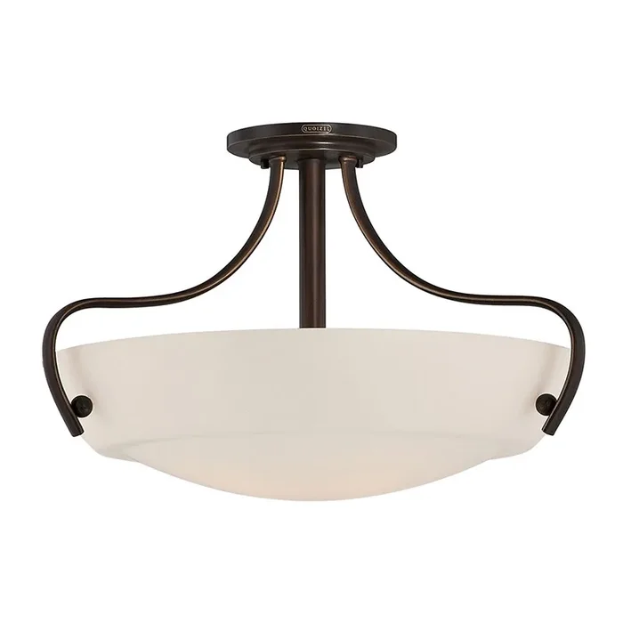 Quoizel Chantilly Semi-Flush Ceiling Light – Palladian Bronze