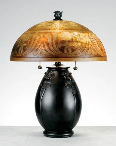 Quoizel Glenhaven Two Light Table Lamp in Teco Rossa – QJ6781TR