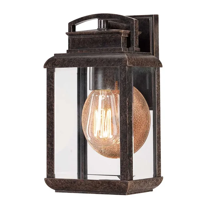 Quoizel Outdoor Wall Light from the Byron range. Byron 1 Light Small Wall Lantern Product Code = QZ-BYRON-S-GR