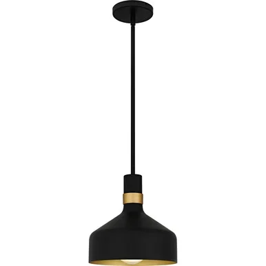 Quoizel Quoizel Piccolo Pendant One Light Mini Pendant in Matte Black – QPP6804MBK
