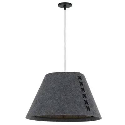 R Series Warehouse Pendant – Polished Nickel – 14in. Diameter – E26 Medium Base