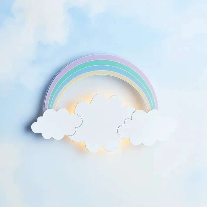 Rainbow & Cloud Children’s Wall Light