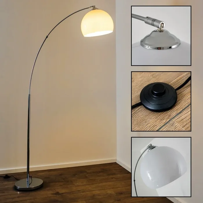 Reality Brasilia floor lamp chrome, 1-light source