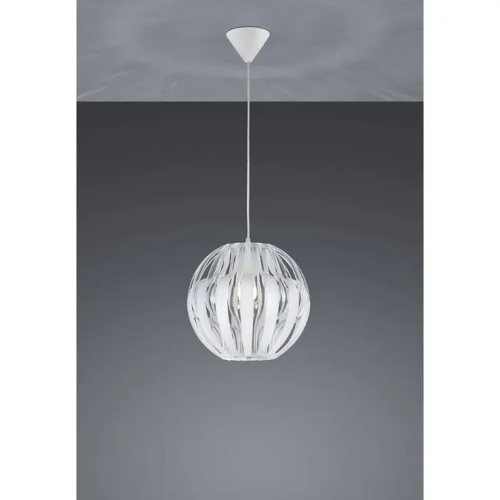 Reality PUMPKIN pendant light white, 1-light source
