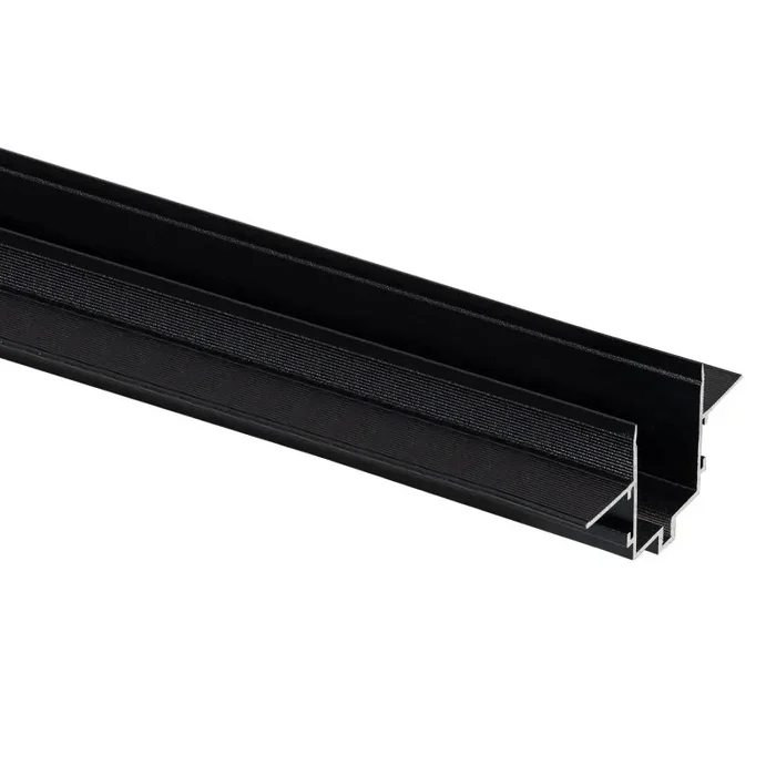 Recessed Profile for 1m Super Slim Surface 48V Magnetic Track 25mm – Black