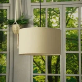 Reni Natural Fabric Medium Drum Shade