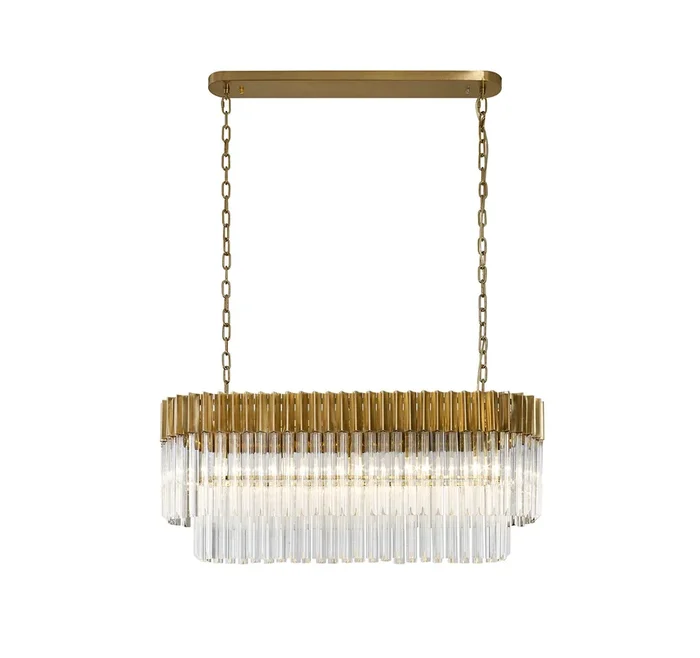 Reynolds Pendant Rectangle 5 Light , EM3328-HSA