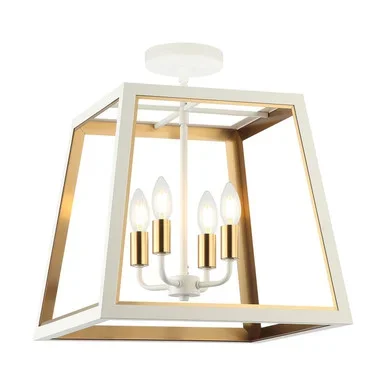 Rosalie Four Light Ceiling Mount (X72104WHAG)