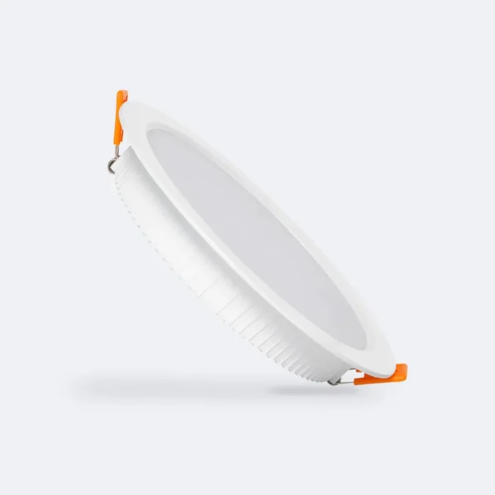 Round 18W Warm White 2700K COB LED Fixed Downlight Cutout 150mm with LIFUD Driver – White
