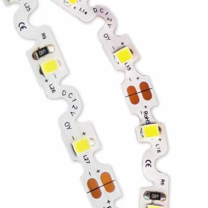 S-Type LED Strip (1st Gen) | IP20 | 60LEDs p/m | 12v | 6mm | Cut every 50mm | 12w p/m | p/metre & reel