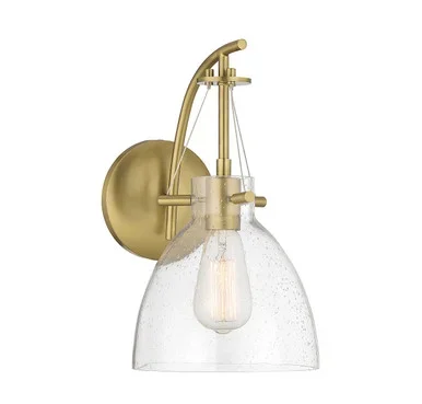 Savoy House Foster One Light Wall Sconce in Warm Brass – 9-7005-1-322