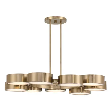 Savoy House Talamanca LED Chandelier in Noble Brass – 1-7508-9-127