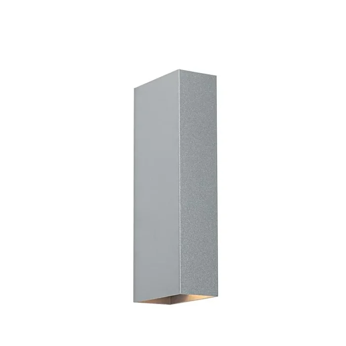 Saxby BARR220 Barr 2x20W MR11 Double Wall Light Matt Silver Finish