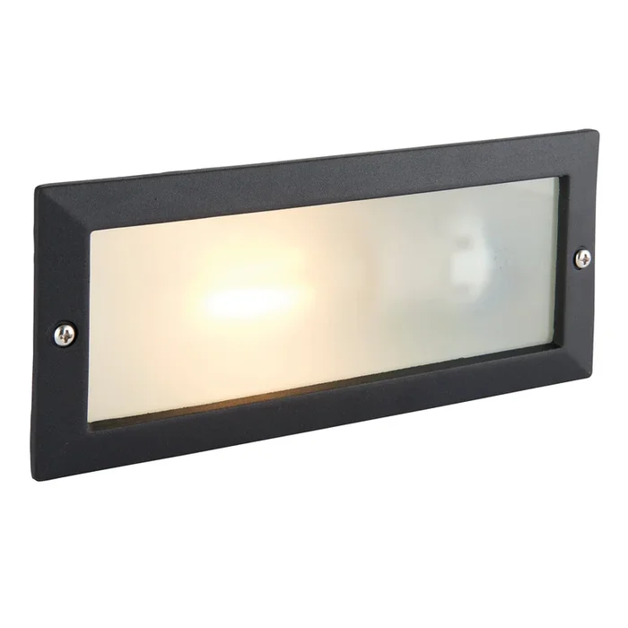Saxby Lighting Eco plain & louvre IP44 40W OL60AB