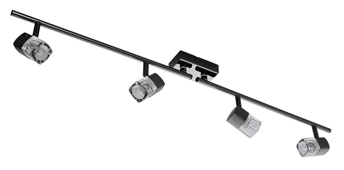 Searchlight Blocs 4Lt Split Bar Spotlight – Chrome & Clear Glass Search Light Part Number 9884BC