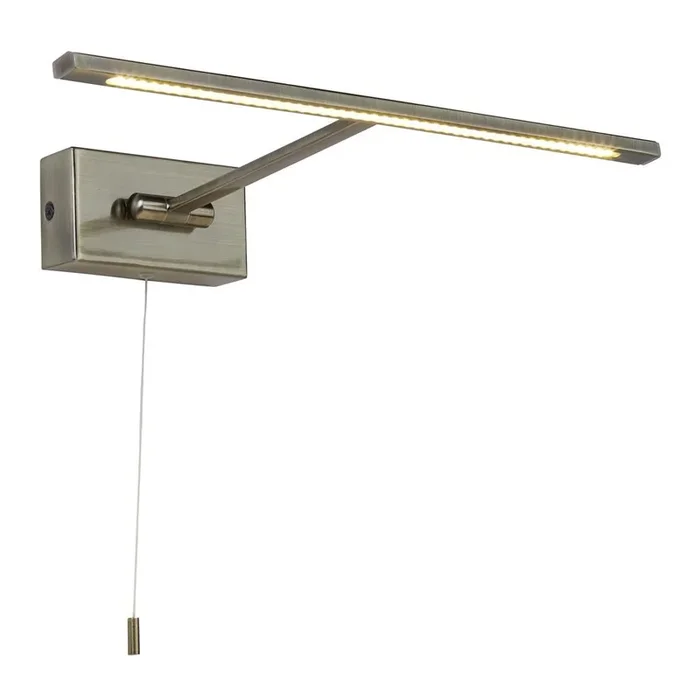 Searchlight Cadiz Led Picture /Reading Wall Light – Antique Brass 5586Ab