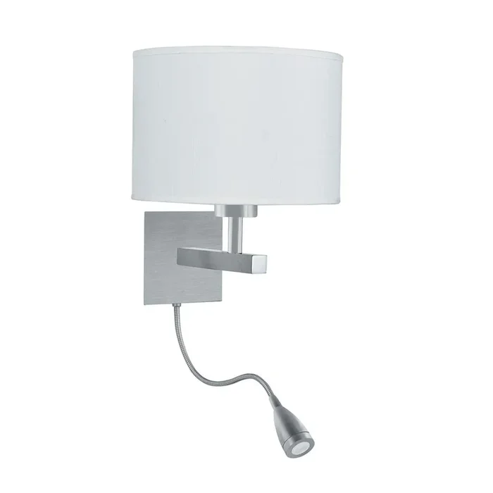 Searchlight Hotel Wall Light – Dual Arm Ss- Led Flexi Arm 3550Ss