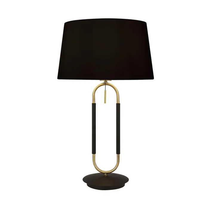 Searchlight Jazz 1Lt Floor Lamp, Satin Brass And Black, Black Velvet Shade. Pull Switch 41432Sb