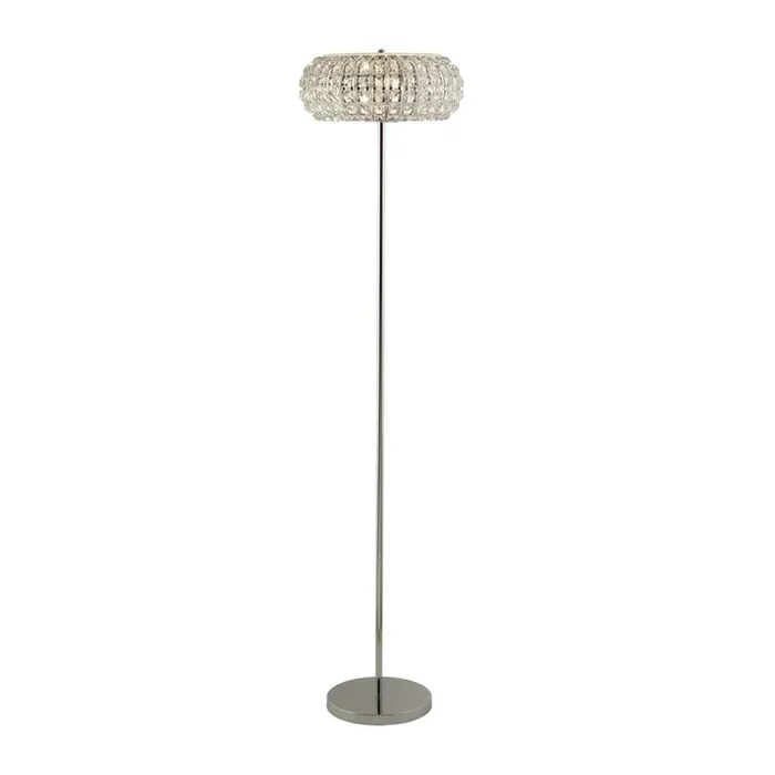 Searchlight Marilyn 3Lt Chrome Floor Lamp With Crystal Glass And Crystal Sand Diffuser 5819Cc