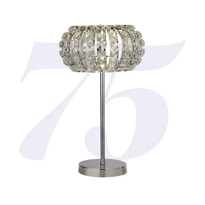 Searchlight Marylin Table Lamp – Chrome, Crystal Glass & Sand Diffuser Search Light Part Number 5817CC