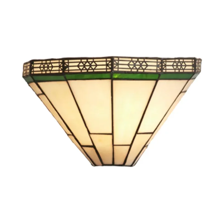 Searchlight New York Wall Light – Brass Metal & Stained Glass Search Light Part Number 4417-18