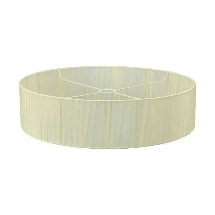Serena Round Cylinder, 600 x 150mm Organza Shade, Cream
