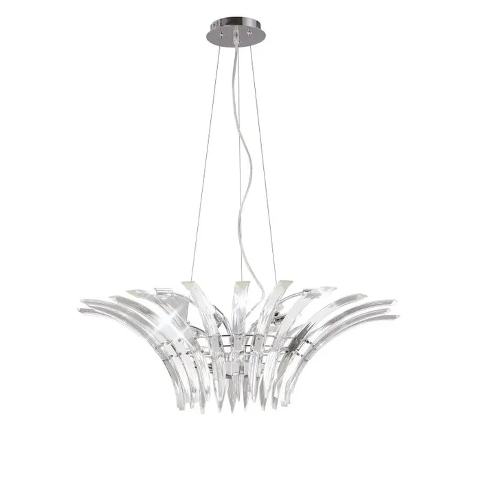 Sinclair 72cm Pendant 9 Light G9 Polished Chrome
