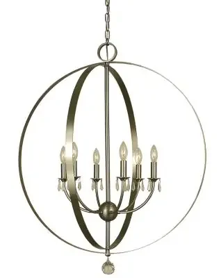 Six Light Foyer Chandelier