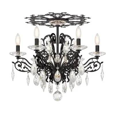 Six Light Semi-Flush Mount