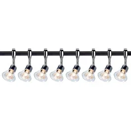 SLV 185632TK8 Anila 50W 8 Light Track Kit Chrome & Black