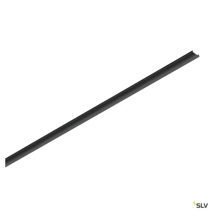 SLV 48V TRACK, track cover, 26mm, for mounting track deep and mounting track, 2m, black 1007188