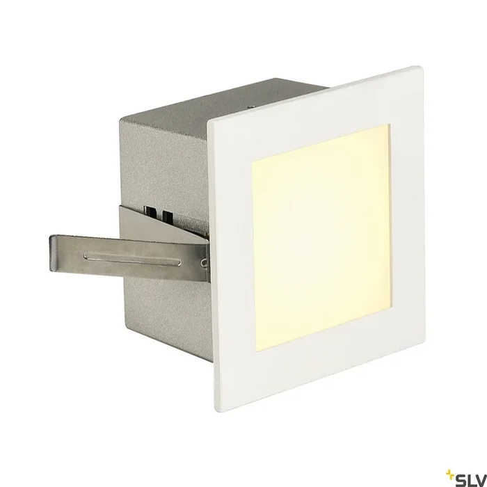 SLV FRAME BASIC LED recessed light , square, matt white, warm white LED 113262