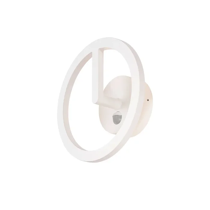 SLV Q-RING, wall light, sensor, 3000 K, IP54, white 1007917